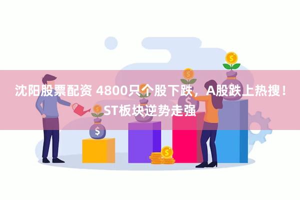 沈阳股票配资 4800只个股下跌，A股跌上热搜！ST板块逆势走强